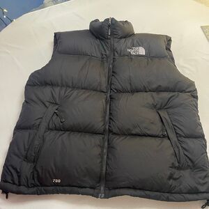 The North Face 700 Vest Mens 2XL Nuptse Black Goose Down Outdoor Classic Logo